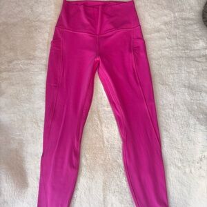 Vibrant Pink High-Waisted Leggings